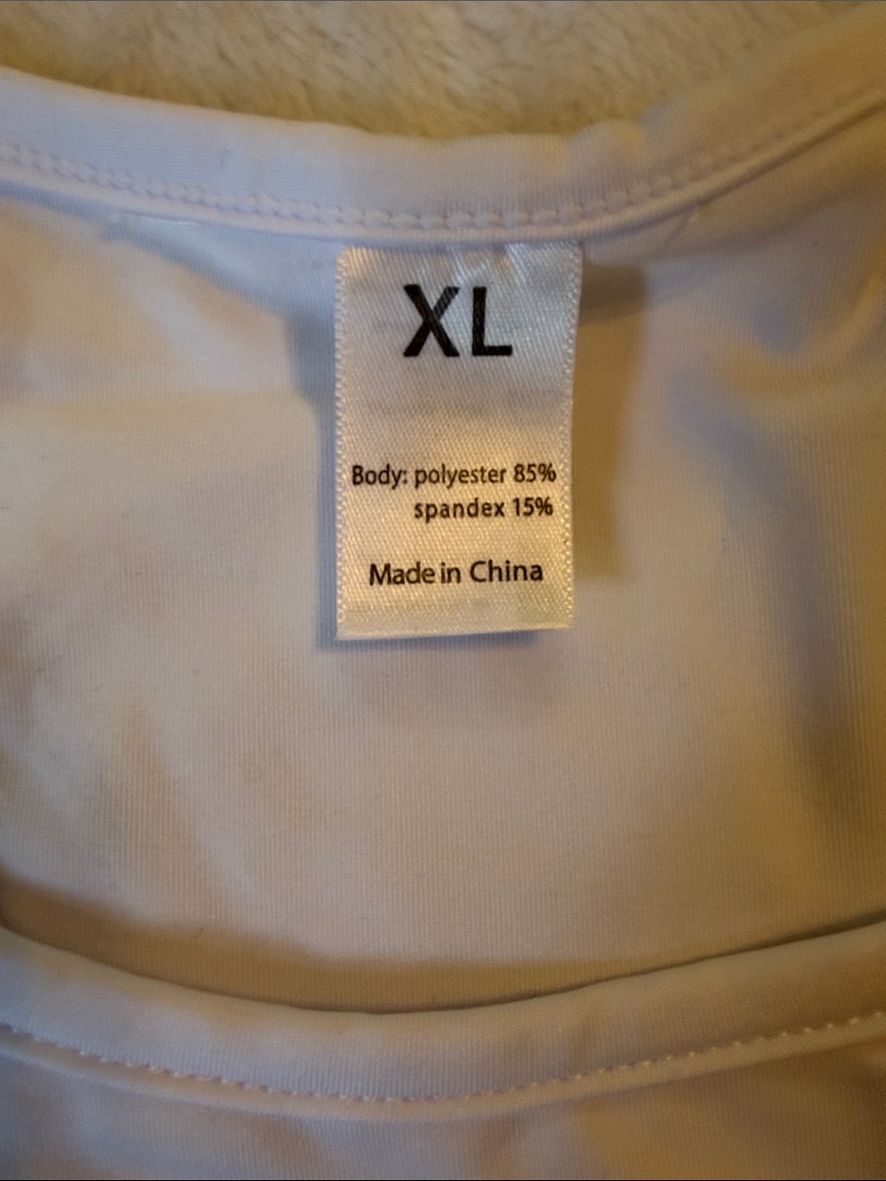 Women’s White Racerback Performance Tank Top - Picture 4 of 5